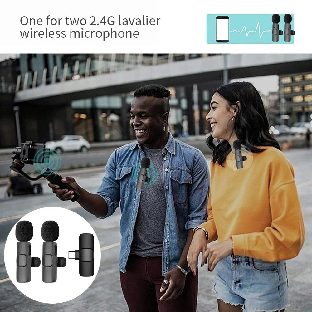 Wireless Dual Mic for Clear Sound